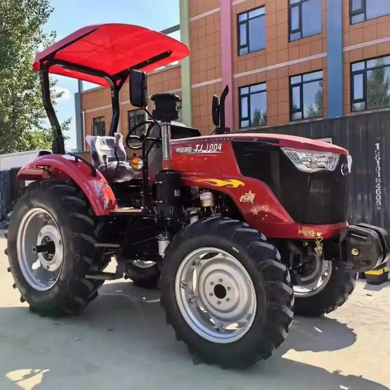 全新车,中国洛阳1004拖拉机,前后配重,配备一汽解放锡柴四 - 抖音