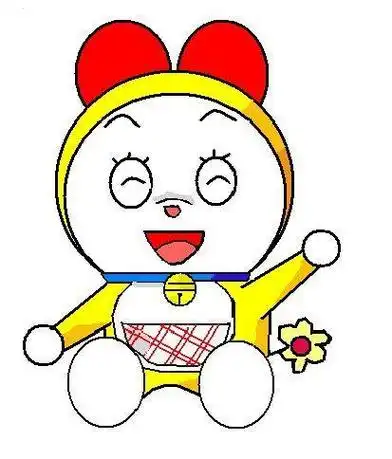 儿童简笔画哆啦a梦哆啦美