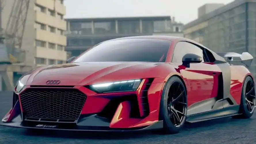 奥迪r8精彩瞬间