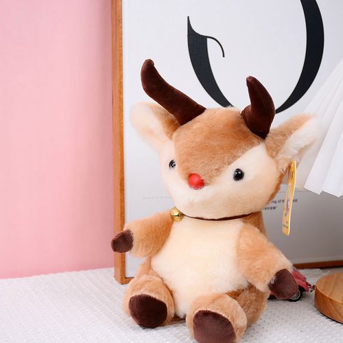 卡通可爱热带羚羊毛绒玩偶仿真公仔儿童抱睡玩具抓机娃娃生日礼物