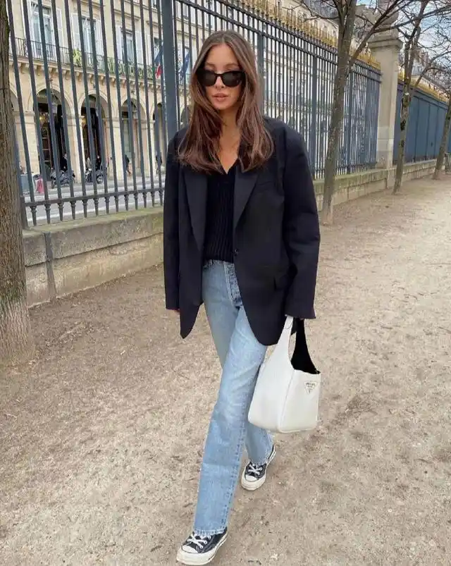 美国时尚博主fakerstorm经典黑白配穿搭风格