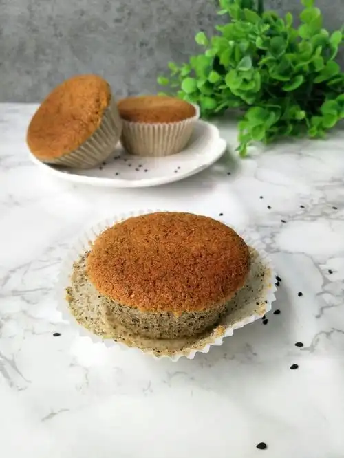 黑芝麻糯米小蛋糕