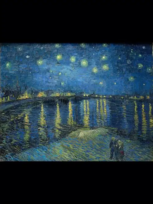 罗纳河上的星夜starrynightovertherh