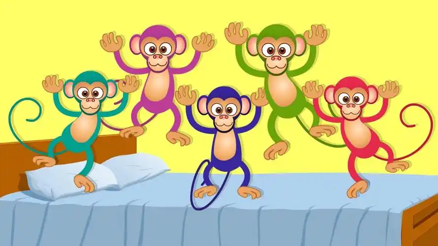 节奏感练习 five little monkeys