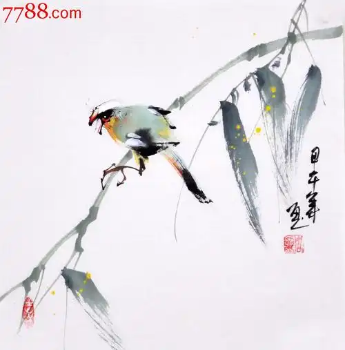 小品写意花鸟画作品hn3799