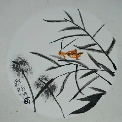一二年级国画蝗虫