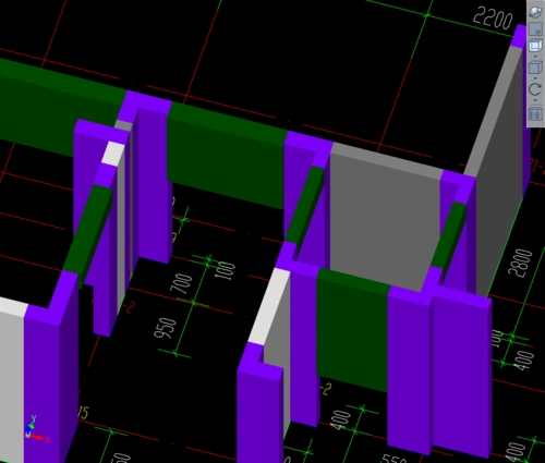 剪力墙下多出来的阴影是什么