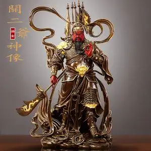 纯铜关公摆件关公像供奉神像武财神爷佛像关二爷铜像开业招财礼品