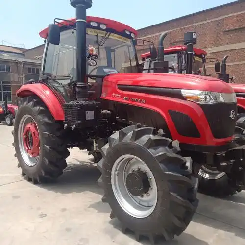 山拖四轮驱动农业1604轮式拖拉机泰山大型农场用1504四驱拖拉机