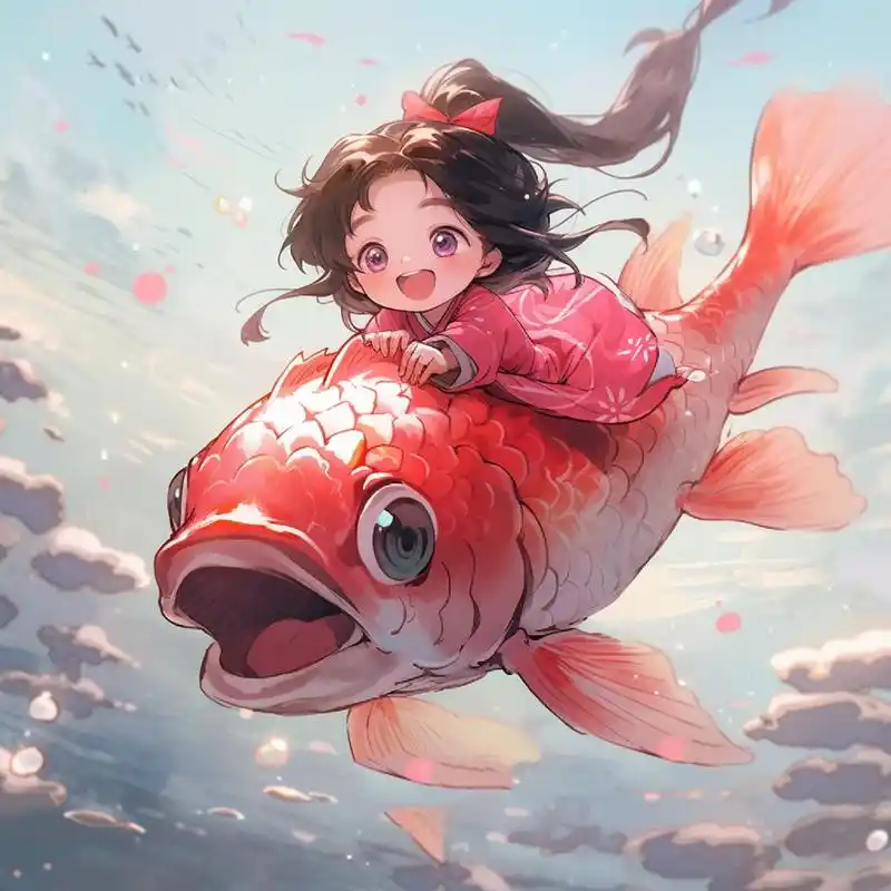 右滑,好运头像|锦鲤仙子来啦 94粉锦鲤,希望你好运连连,桃花旺旺