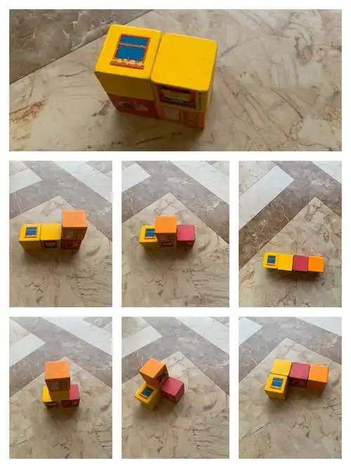 五(8)中队线上学习成果大比拼:用4个完全一样的小正方体摆立体图形,你