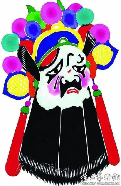 晋剧剪纸脸谱大全图片