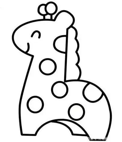 简笔画小动物涂色简单