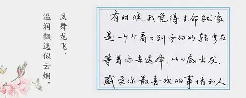 自由手写体字帖成人行楷行草速成男女生字体小清新钢笔练字帖临摹硬笔