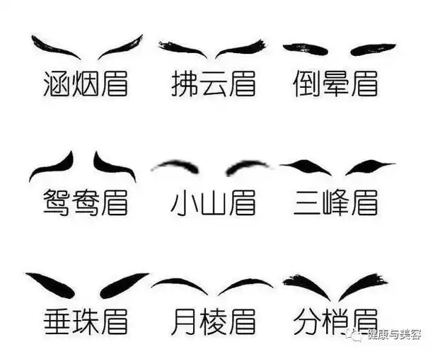 唐玄宗还要求画工专门研究出《十眉图》,囊括了如鸳鸯眉,小山眉,五岳