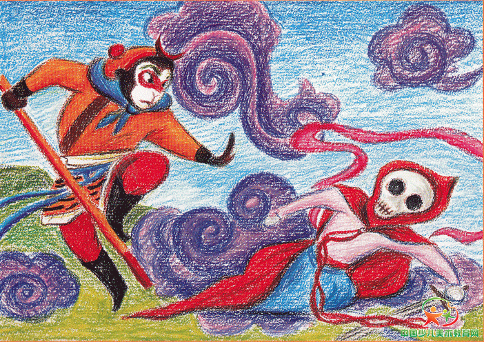 油画棒三打白骨精