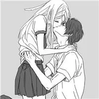 情侣头像动漫吻照两人一张的漫画情侣吻照头像图片