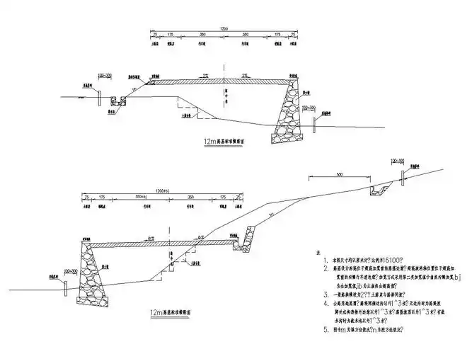 公路路基路面工程施工图设计457张(挡土墙,桩板墙)-路桥工程图纸-筑龙