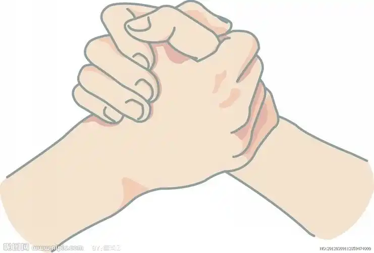 击掌的手势图片