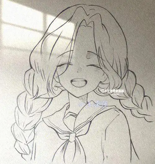 工具:8b铅笔老人头素描纸—————————