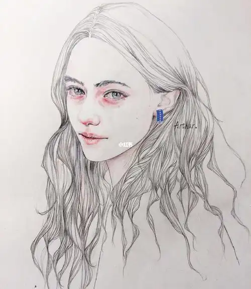 珠宝私人订制蓝宝石耳环手稿