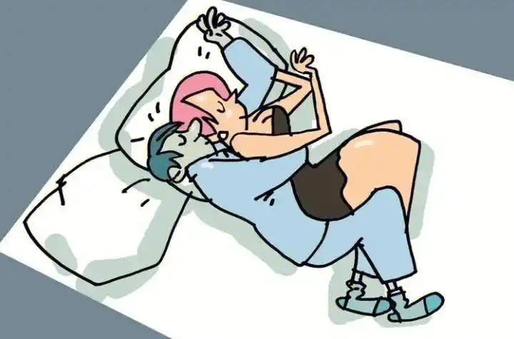 情侣们来说,最快乐的莫过于两人相聚的时光,可以依偎在一起睡觉更是让