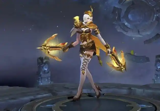 王者荣耀:虞姬v8专属传说皮曝光,通体黑色紧身衣,弩箭变水晶_皮肤