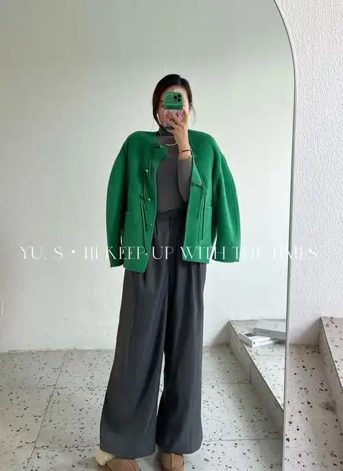 7415穿不腻的灰绿色搭配