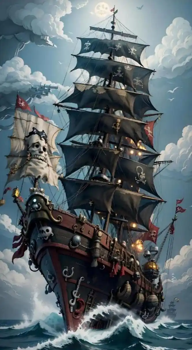 海盗船起航#原创# #二次元# #动漫头像和壁纸