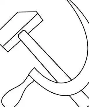 简笔画党徽的标志简笔画党徽简笔画怎么画优质镰刀锤子旗简笔画国旗镰