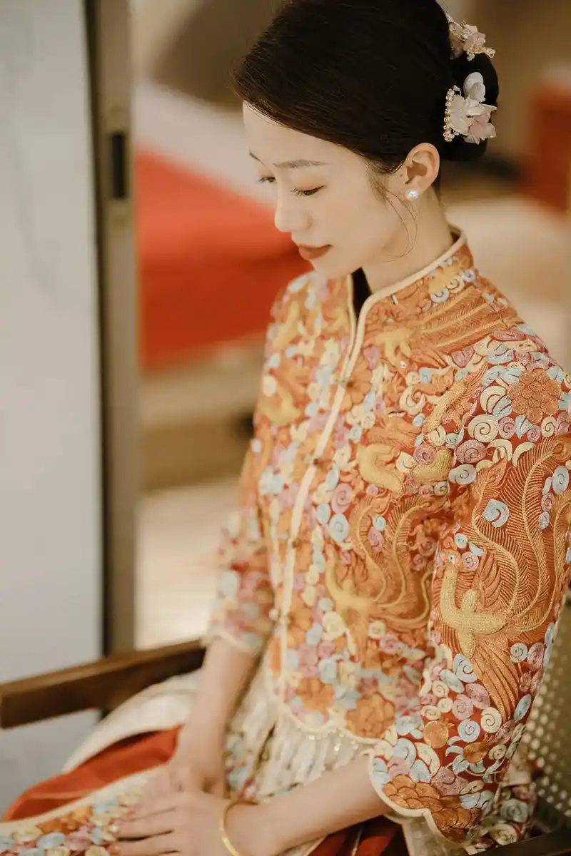 【出嫁啦】秋冬出门中式龙凤褂秀禾服.