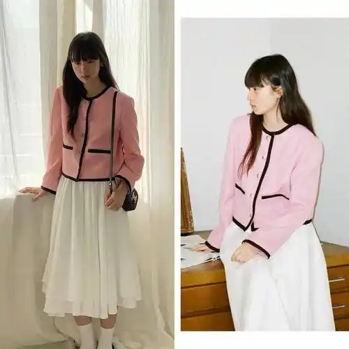 身高140-165,小个子女生春天穿搭公式!_夹克_外套_休闲