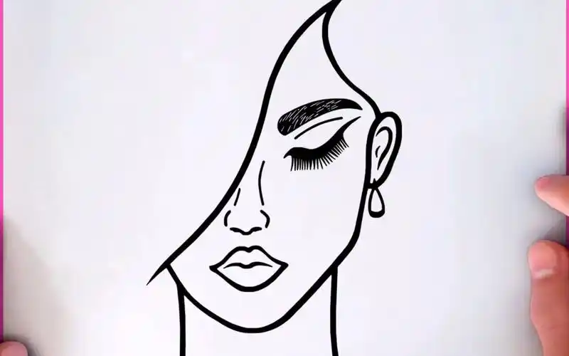 【简笔画】教你画可爱女孩的脸~超级简单的绘画,一看就会!