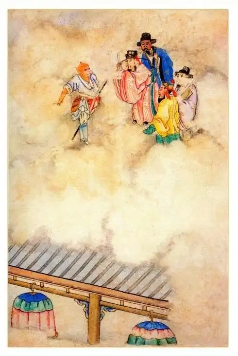 《西游记》原著(十套珍稀古画插图)第78~79回:比丘国救小儿,与国丈辩
