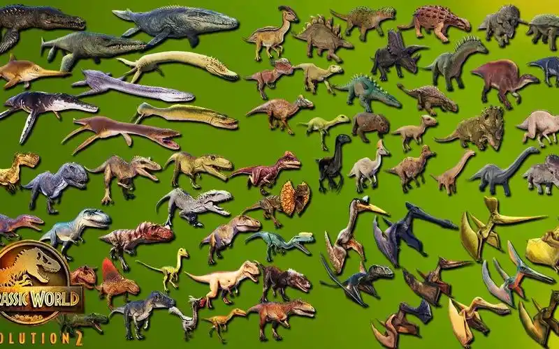 所有 102 种恐龙发布动画和声音 - 侏罗纪世界进化 2