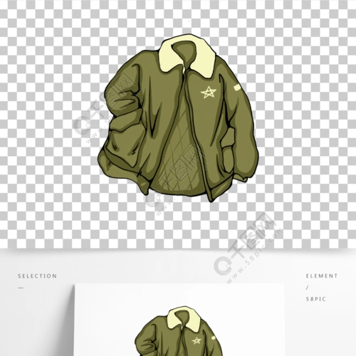 手绘卡通飞行员夹克