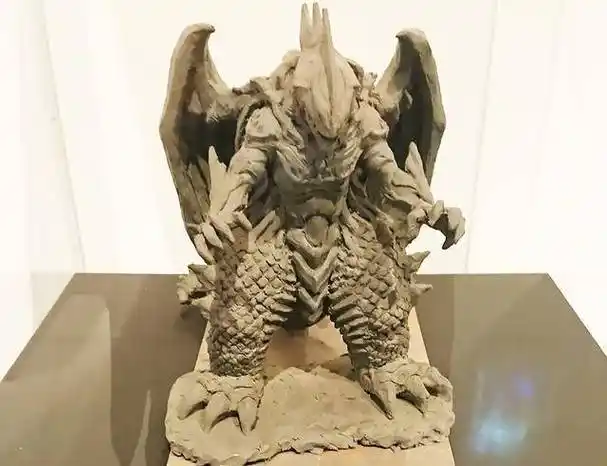 赛罗奥特曼与贝利亚奥特曼官方设计史展会图奇美拉柏洛斯灰模_包括