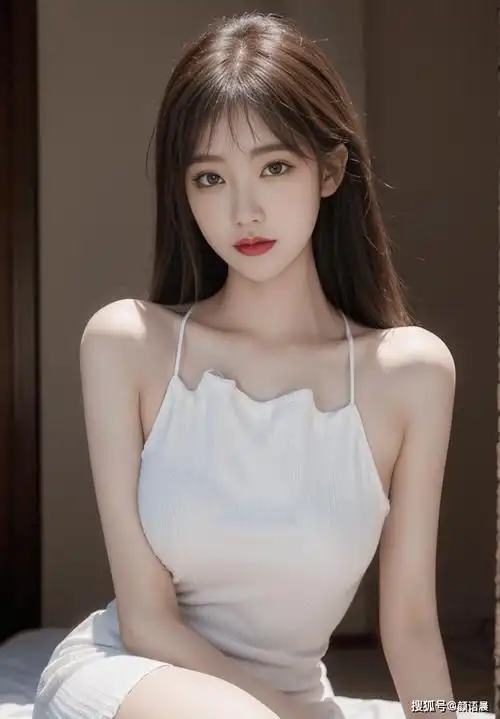 美女壁纸:颜值与身材并存的白色针织吊带包臀裙女神_显得_弹性_曲线