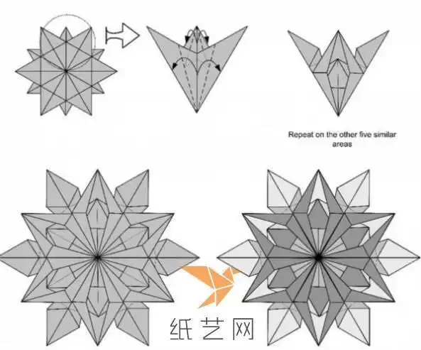 雪花折纸5068儿童网 手工折纸大全-蒲城教育文学网