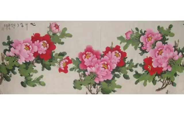 蔚宏斌小六尺横幅牡丹画28