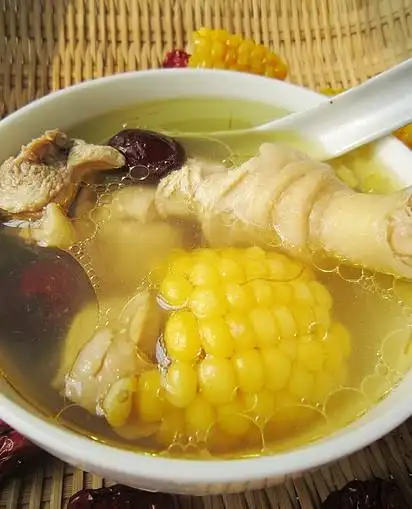 玉米鸡汤--健康营养食谱