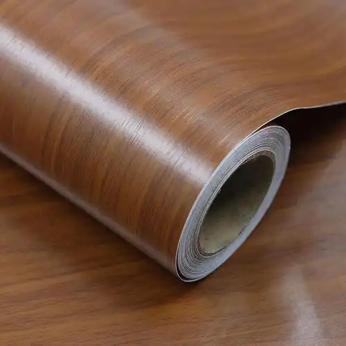 家具翻新贴纸波音软片防水自粘墙纸旧家具橱柜衣柜柜子书桌木纹纸