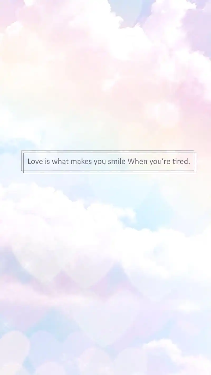 唯美浪漫天空创意文字英文手机壁纸