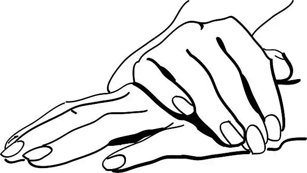 女孩,美女,手,黑白