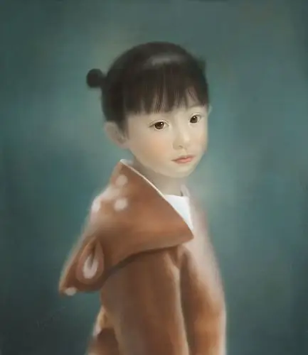 油画小女孩练习