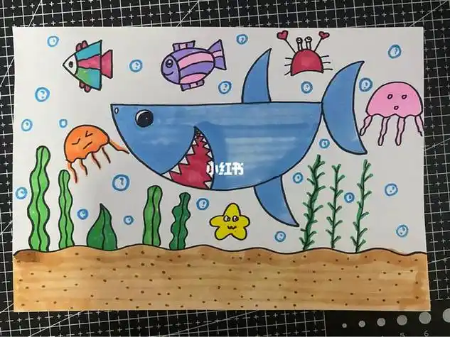 海底世界儿童绘画海底世界儿童绘画作品