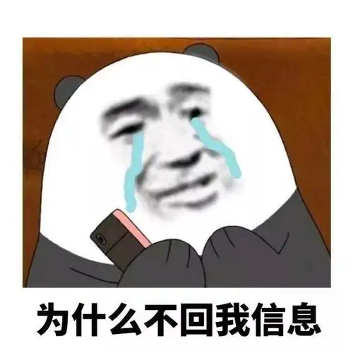 为什么不回我信息咱们裸熊不回为什么信息表情