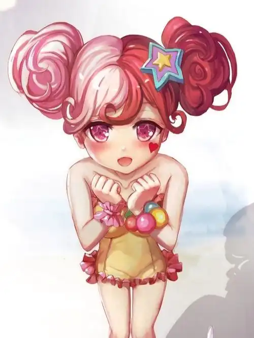 小乔缤纷独角兽皮肤沙滩同人王者荣耀美图