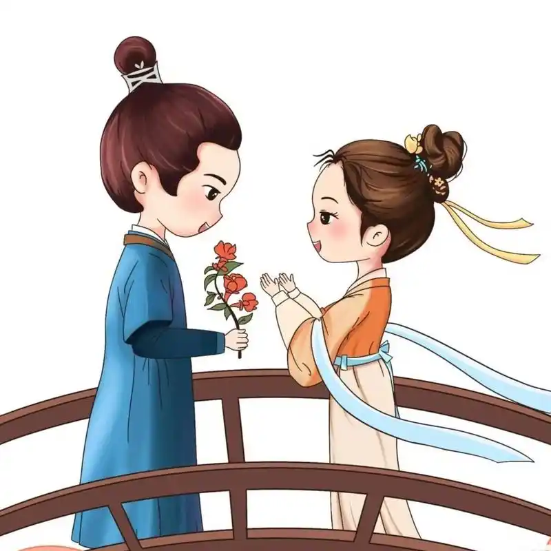 牛郎织女粉笔画 由顾千帆7815赵盼儿(中间图片借鉴)改编的粉笔画