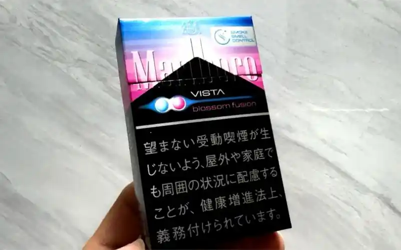 marlboro万宝路系列-日免万宝路樱花双爆开盒测评 淡淡薄荷花香
